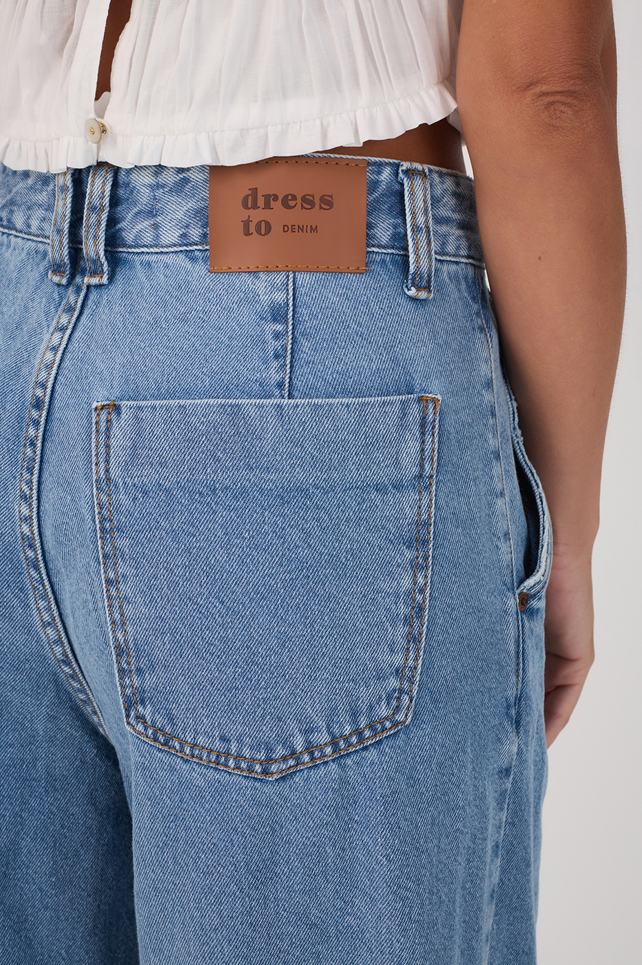 Denim Pockets Tailored Pants_5