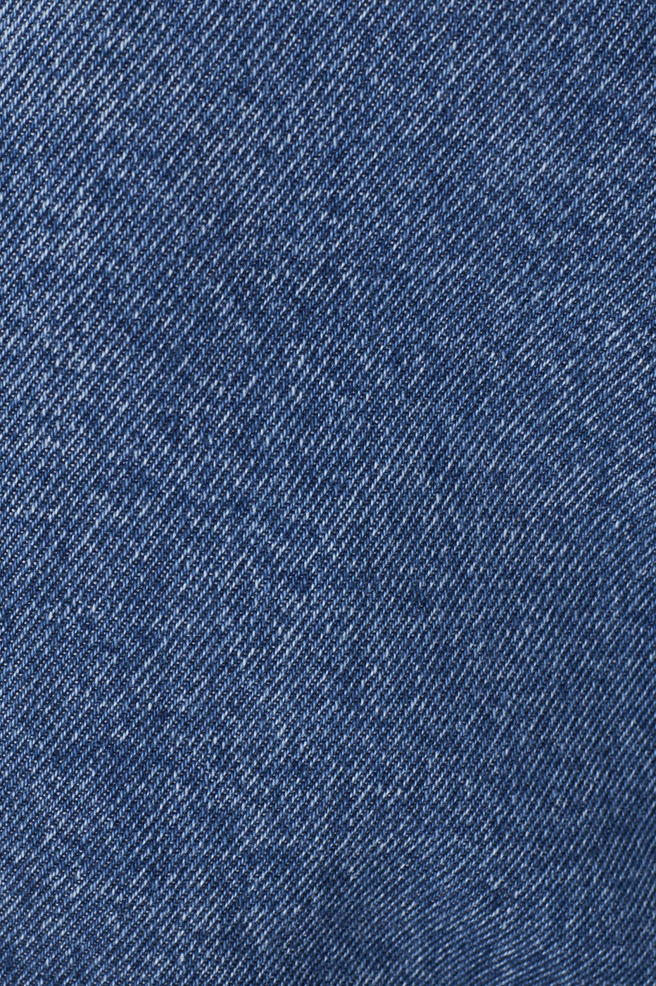 Denim Belt Loops Pockets Flare Pants_9