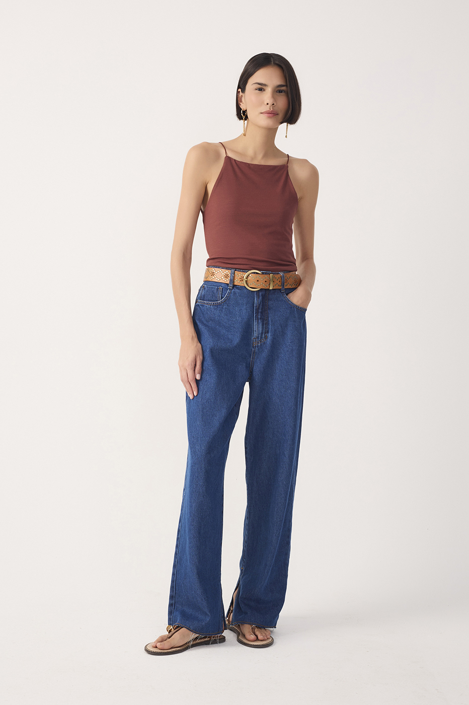 Straight-Leg Slit Jeans_2