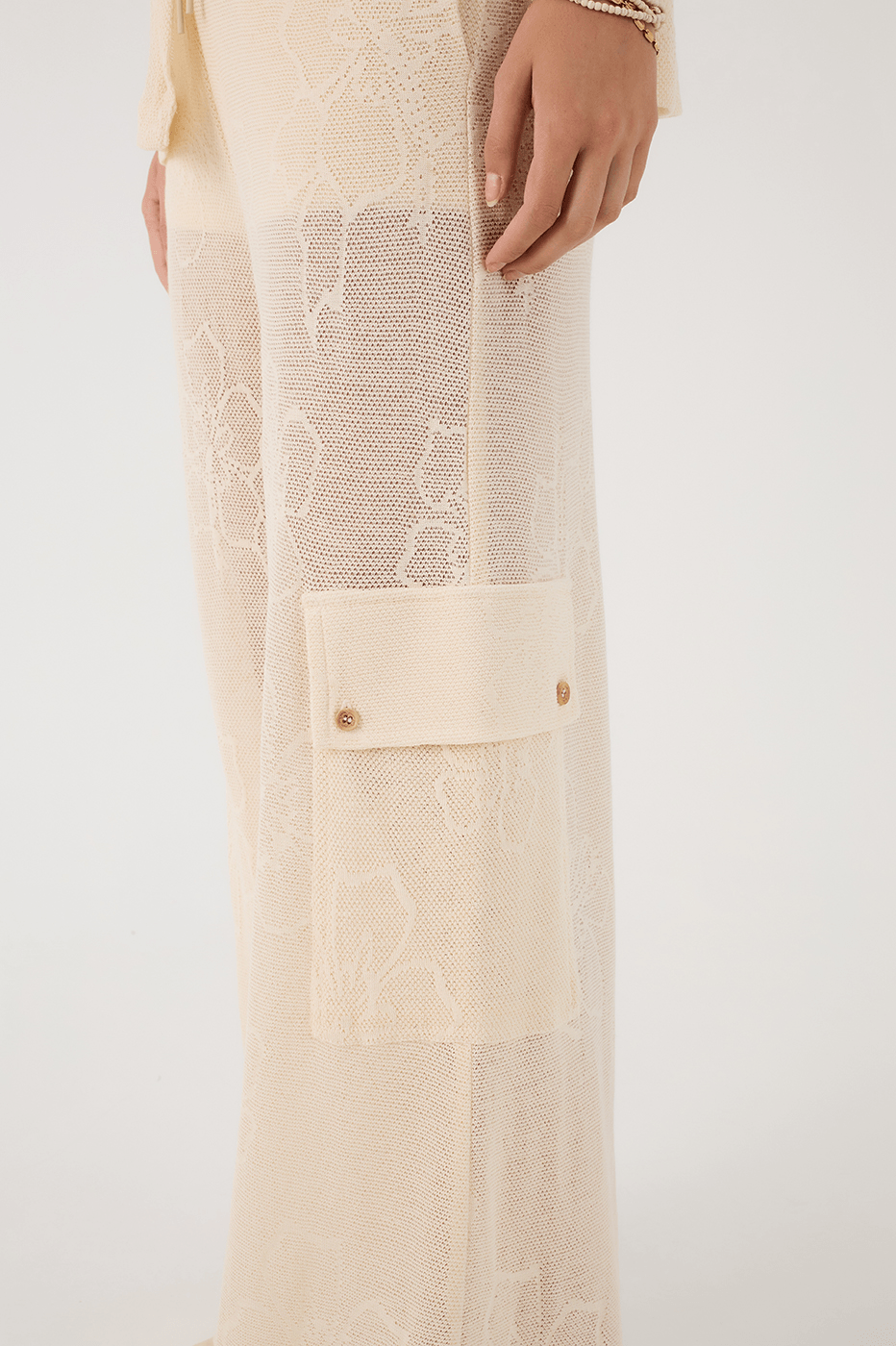 Off-White Grumari Side Pockets Lined Jacquard Pants_6