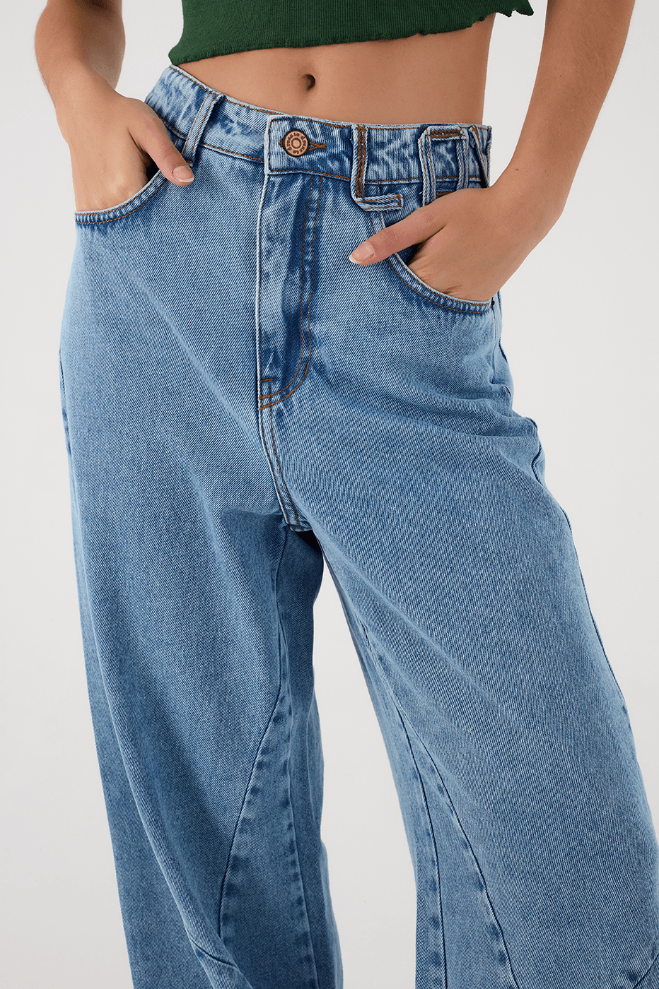 Denim Love Pockets Pants