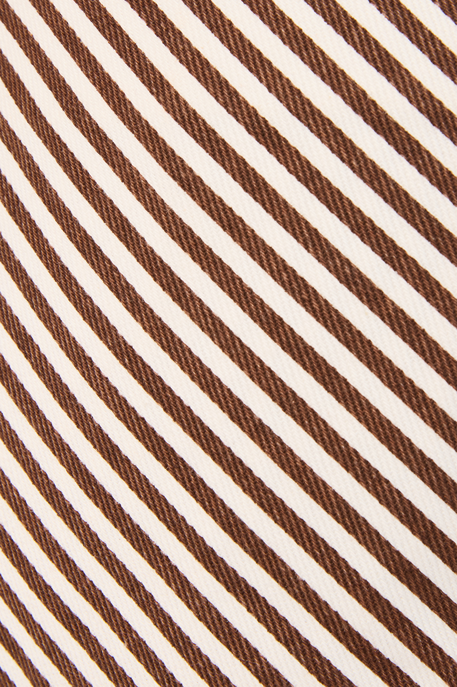 Brown Stripes Pockets Twill Shorts_7