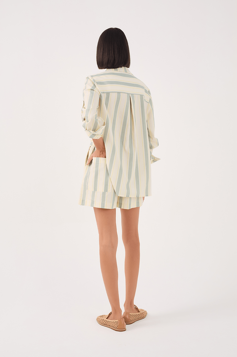 Ostra Stripe Print Shorts_5