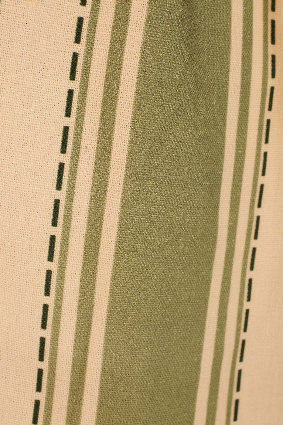 Green Descanso Stripes Linen Bermuda Shorts_6