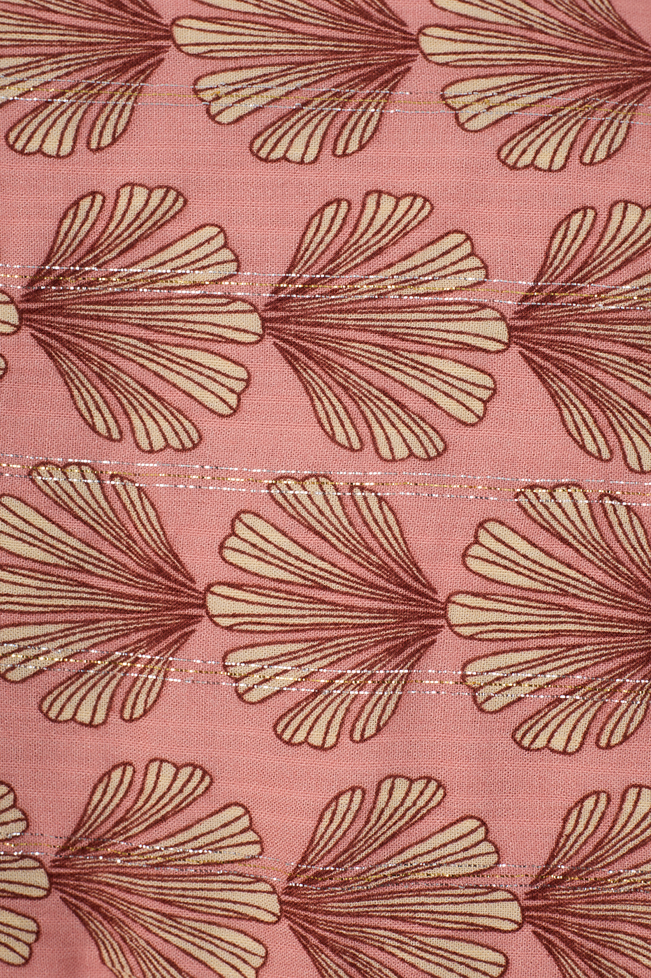 Pink Maresia Lurex Ruffled Shorts_6