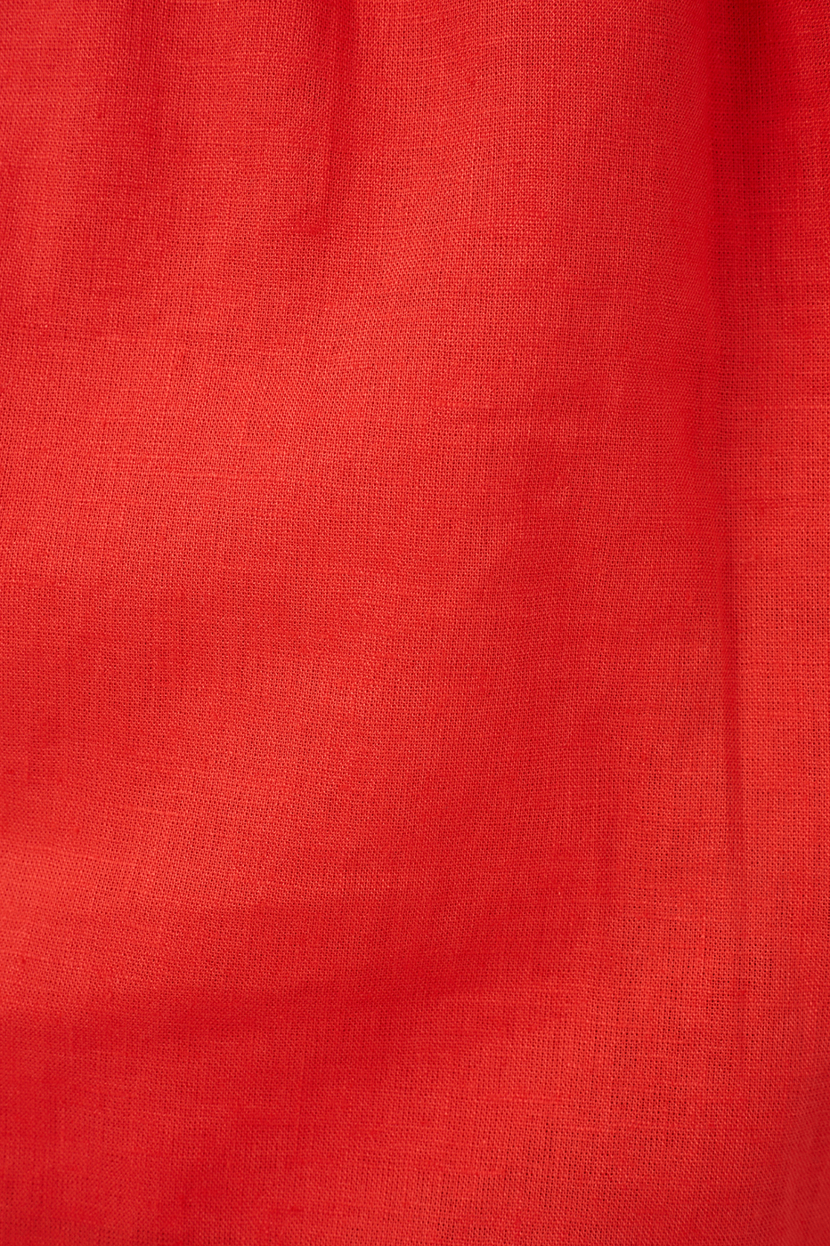 Red Elastic Waist Shorts with Contrast Piping_7