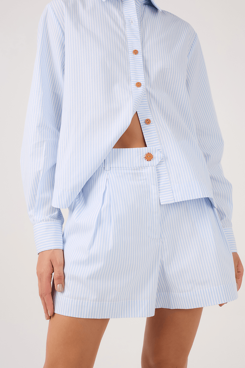 Striped Tailored Shorts