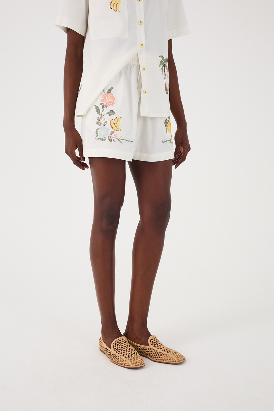 Embroidered Cotton Shorts_3