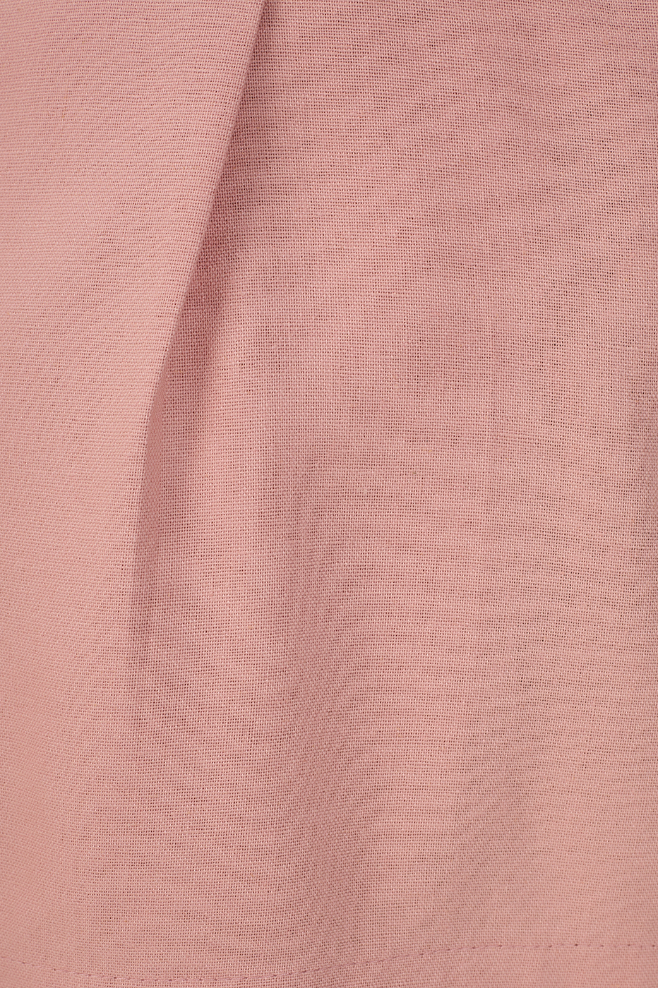 Pink Pockets Belt Loops Linen Shorts_5