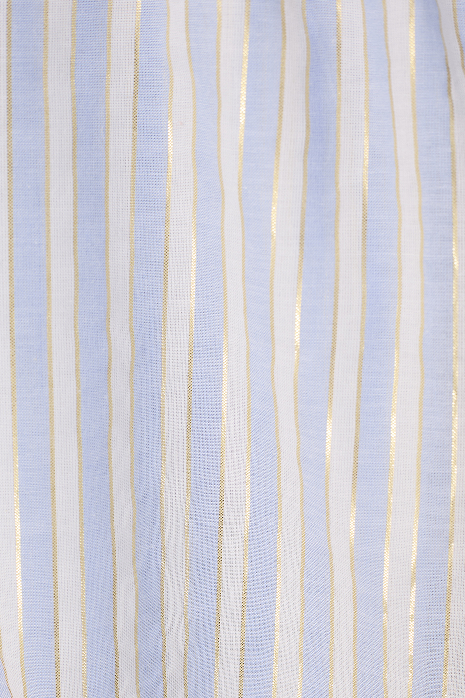 Blue Lurex Stripes Cotton Shorts_8