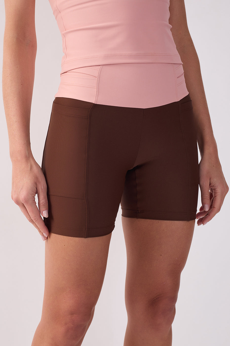 Multicolor High-Waist Workout Shorts_5