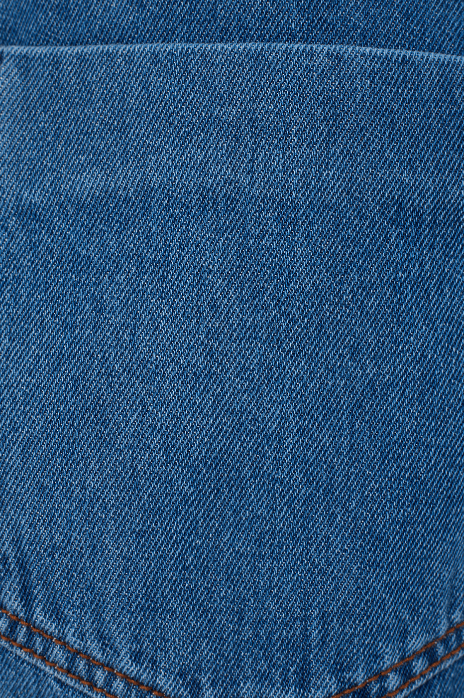 Double-Waist Denim Skort