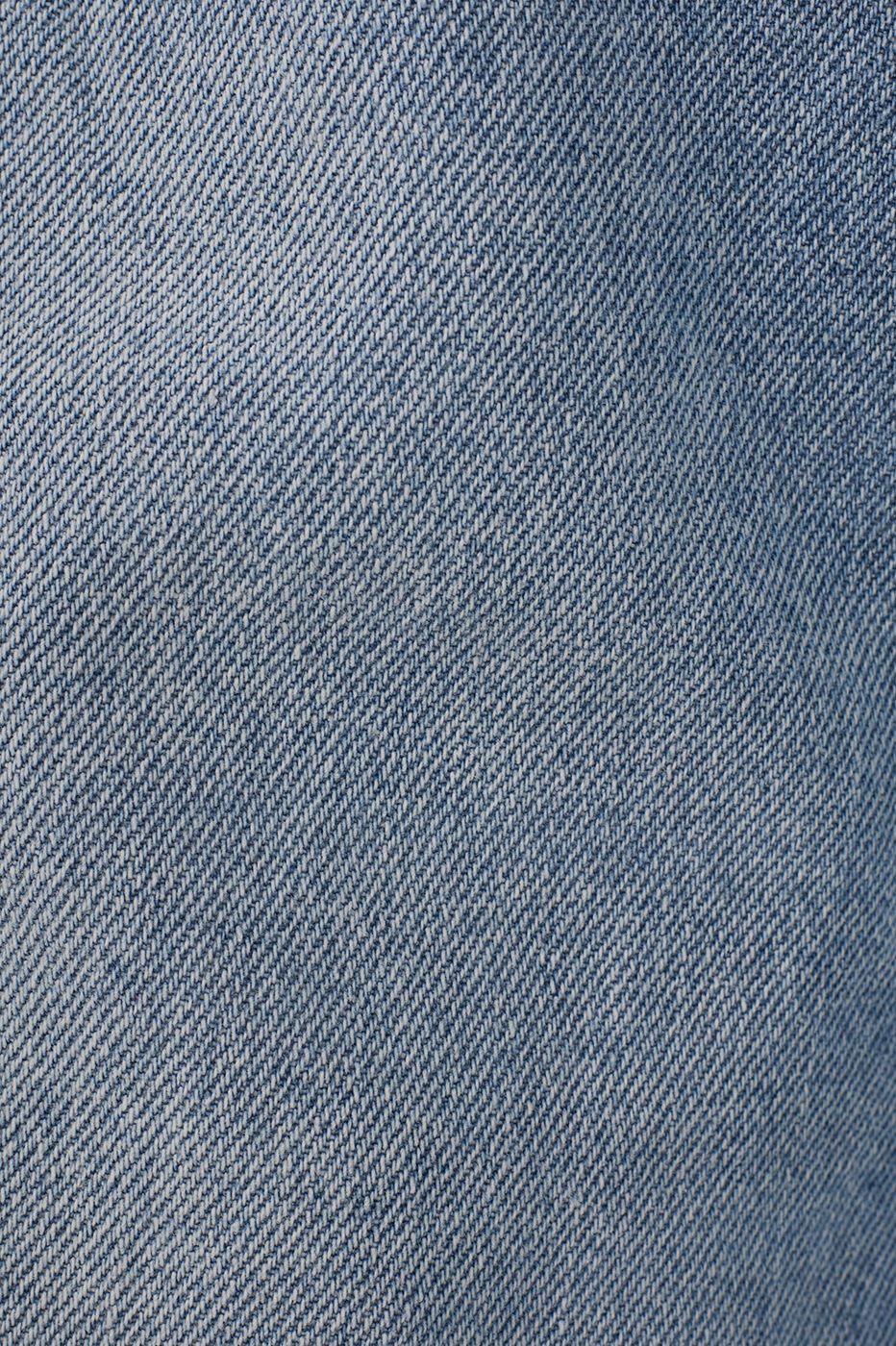 Denim Pockets Belt Loops Seam Shorts_7