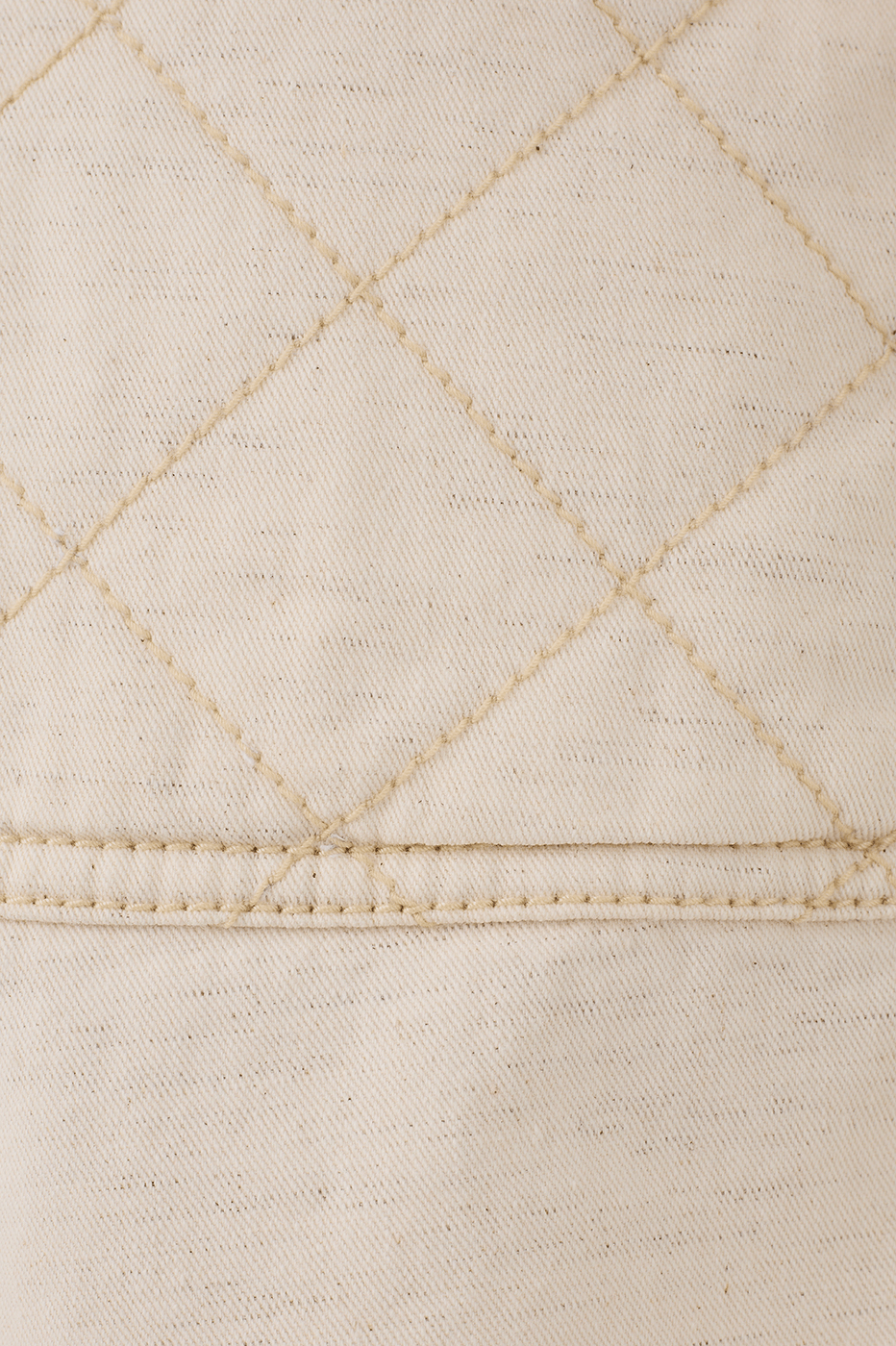 Off-White Front Pockets Quilted Linen Twill Shorts_7