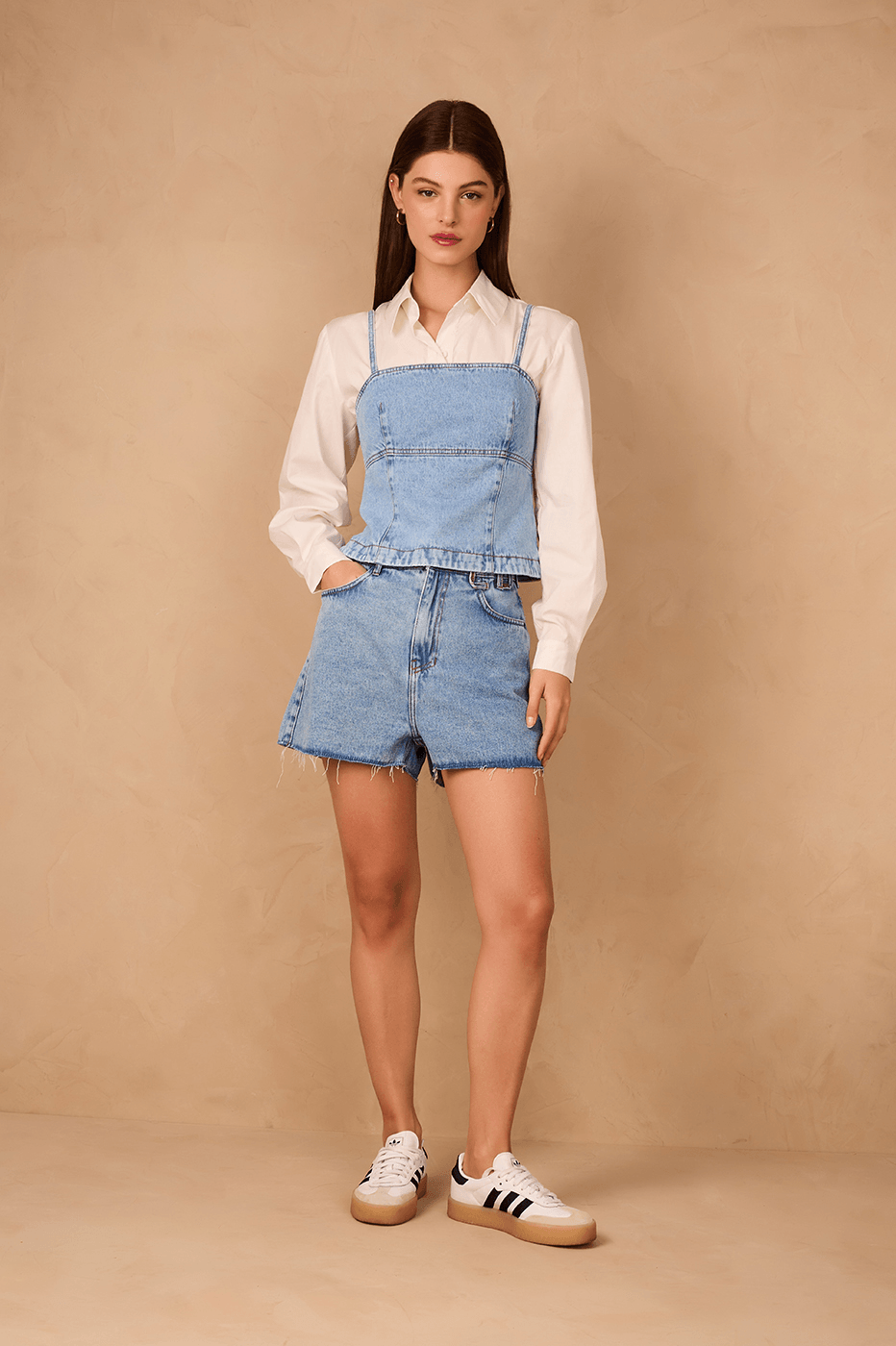 Denim Love Pockets Shorts_1