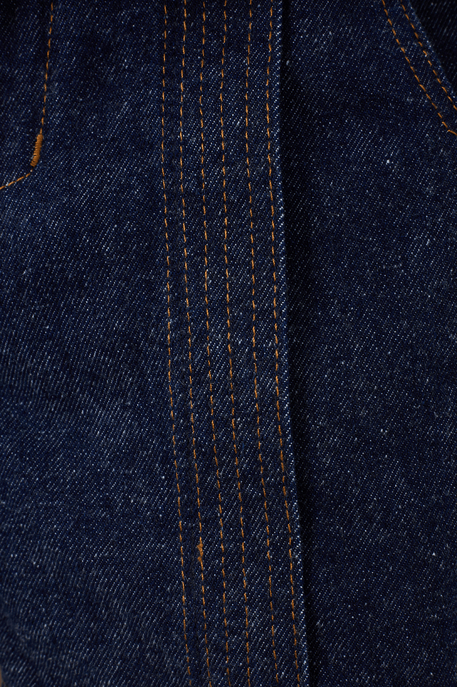 Denim Seam Pockets Shorts_6