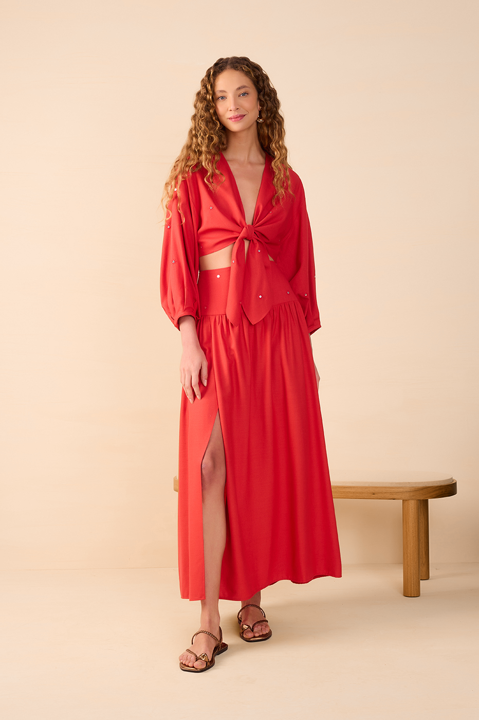 Emb. Seq. Maxi Skirt_1