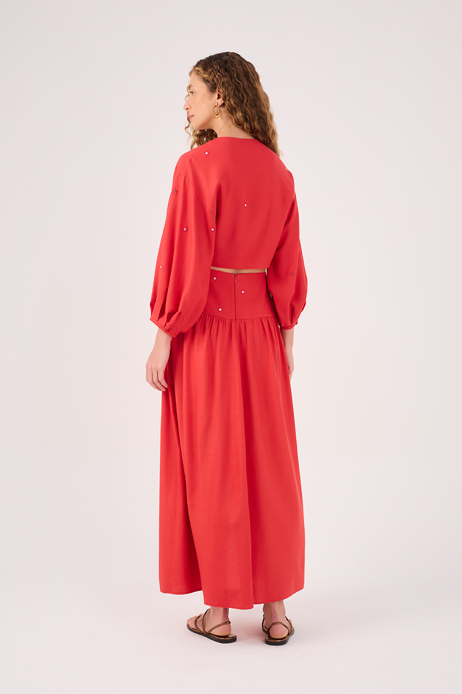 Emb. Seq. Maxi Skirt_6