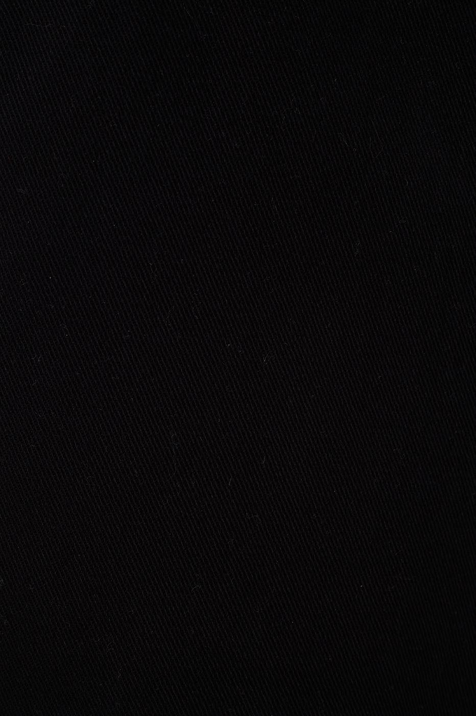 Black Front Slit Pockets Twill Maxi Skirt_8