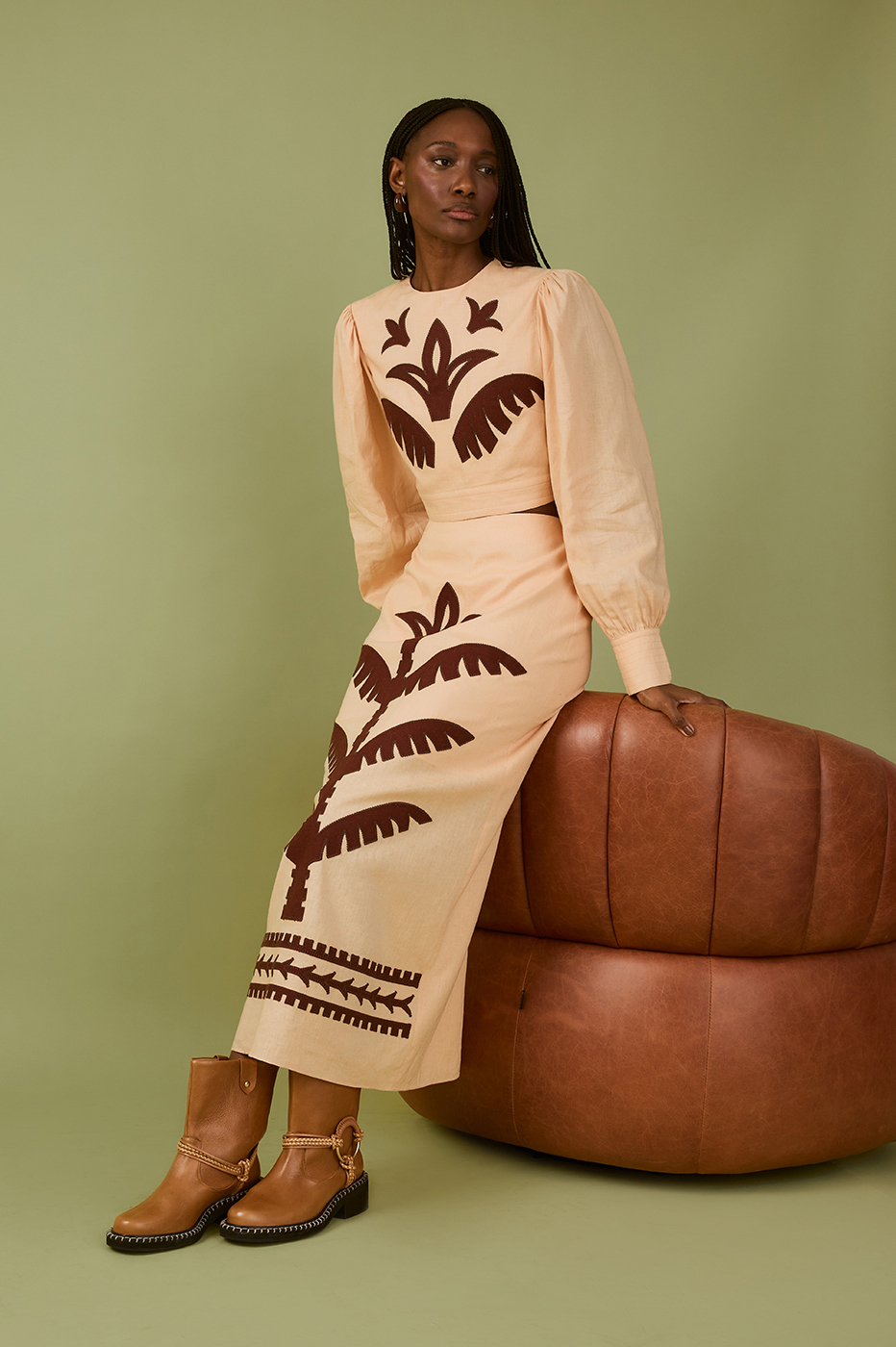 Tropical Midi Skirt_0