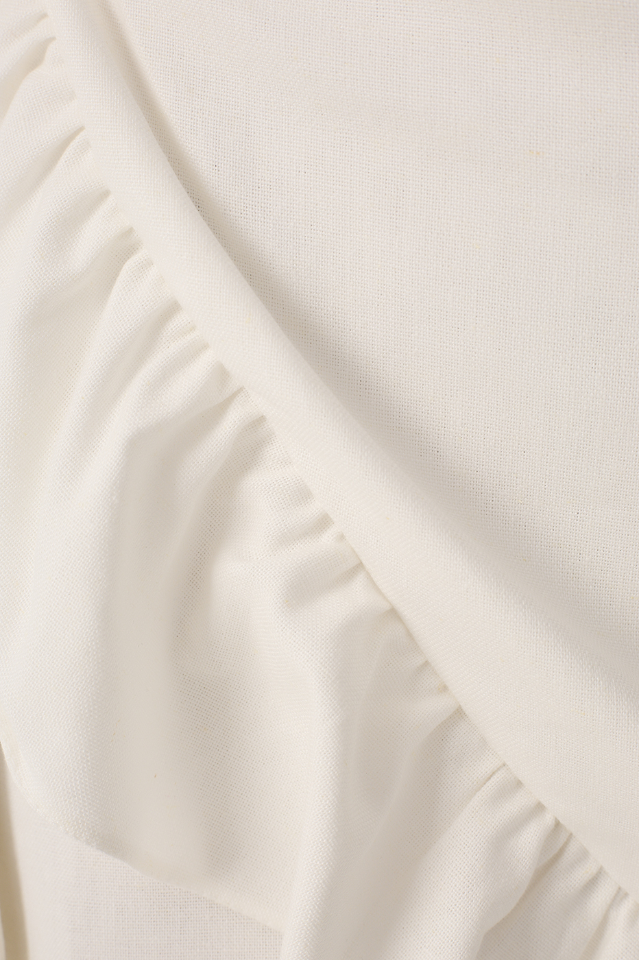 Off-White Wrap Ruffled Linen Mini Skirt_6
