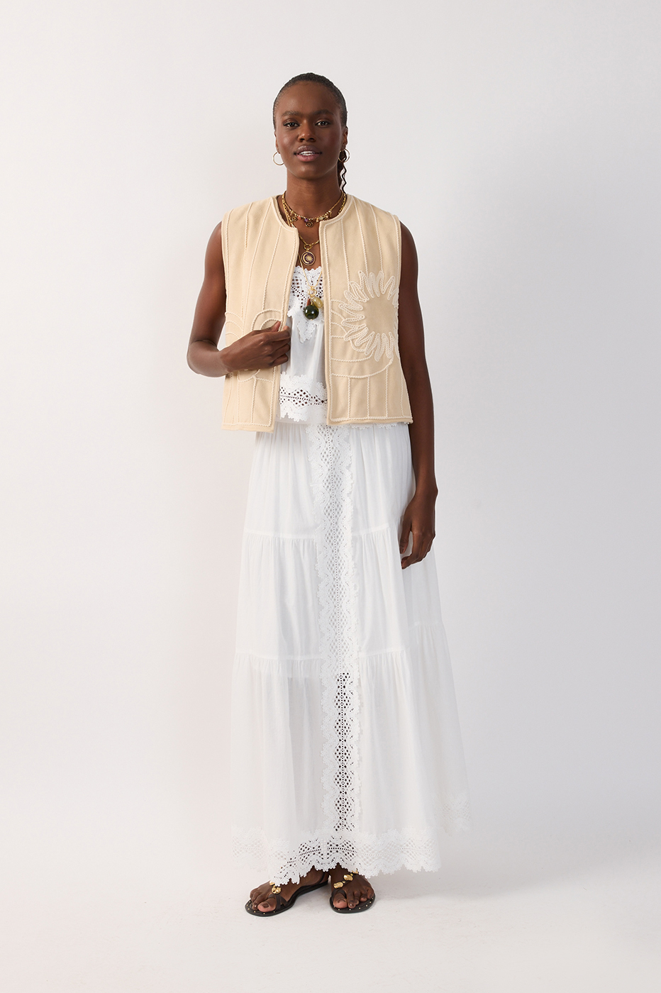 Lace Tiered Cotton Maxi Skirt_2