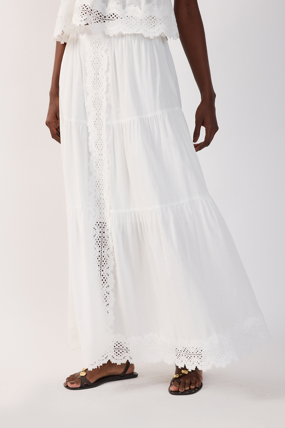 Lace Tiered Cotton Maxi Skirt_4