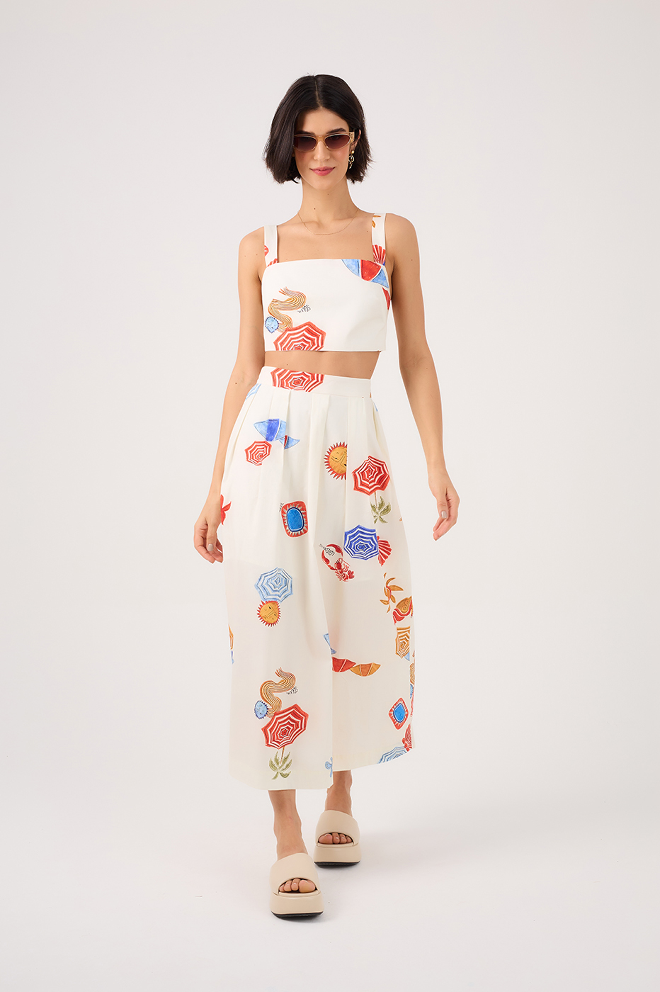 Sun Print Midi Skirt_2