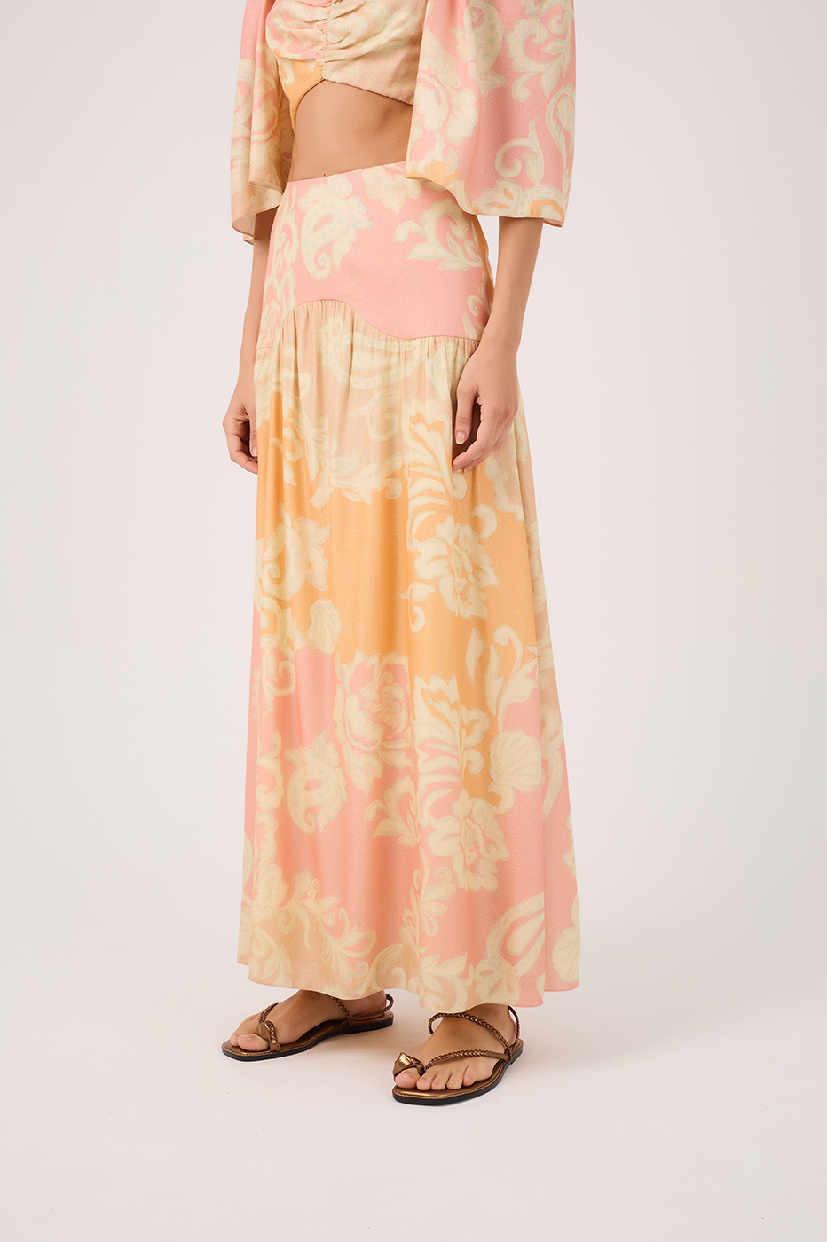 Sea Flower Maxi Skirt_3