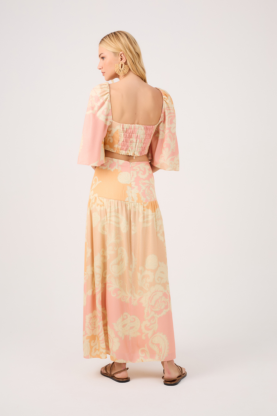 Sea Flower Maxi Skirt_6
