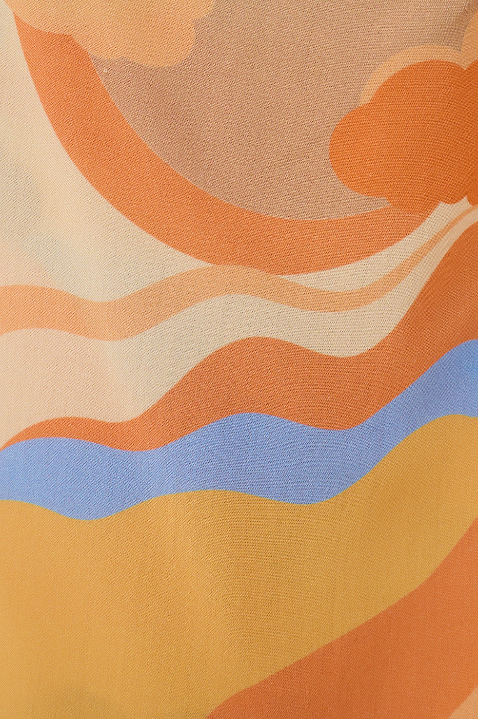 Wrap Skirt Fringe Sunset Print_8