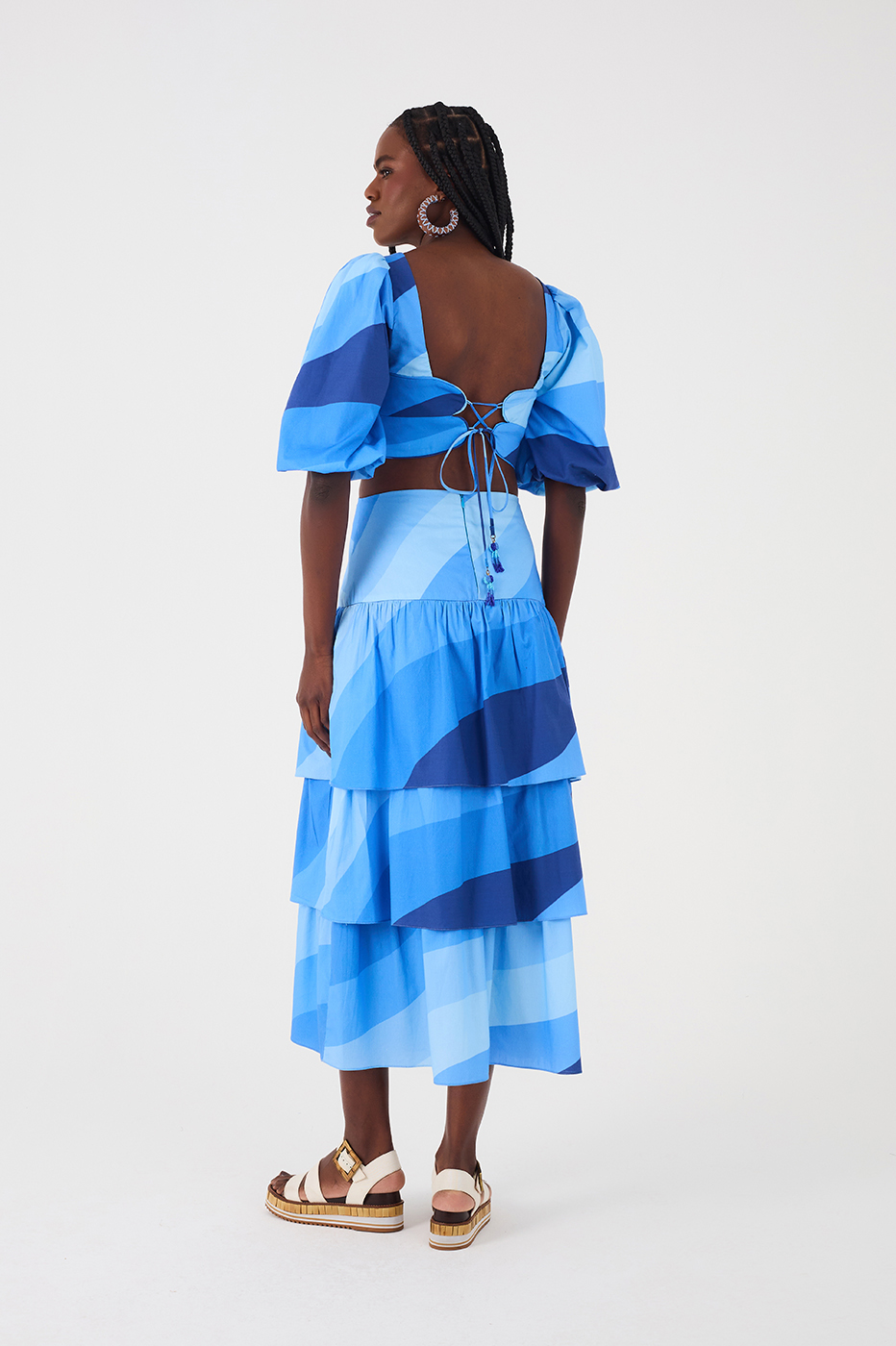 Waves Print Layered Skirt_6