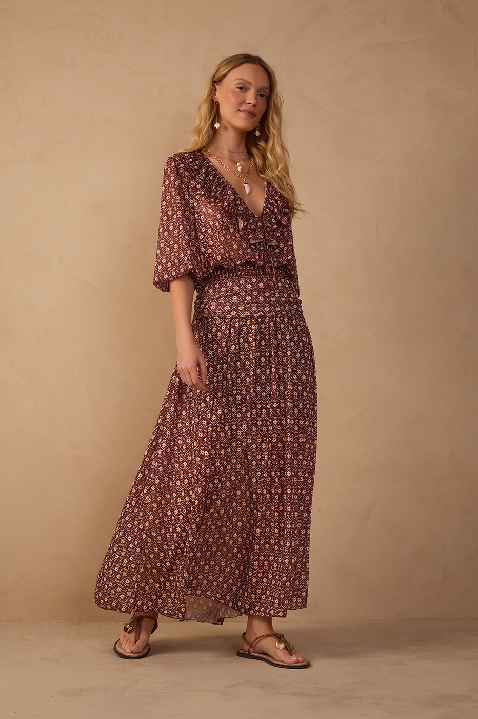 Tulle Essência Print Skirt