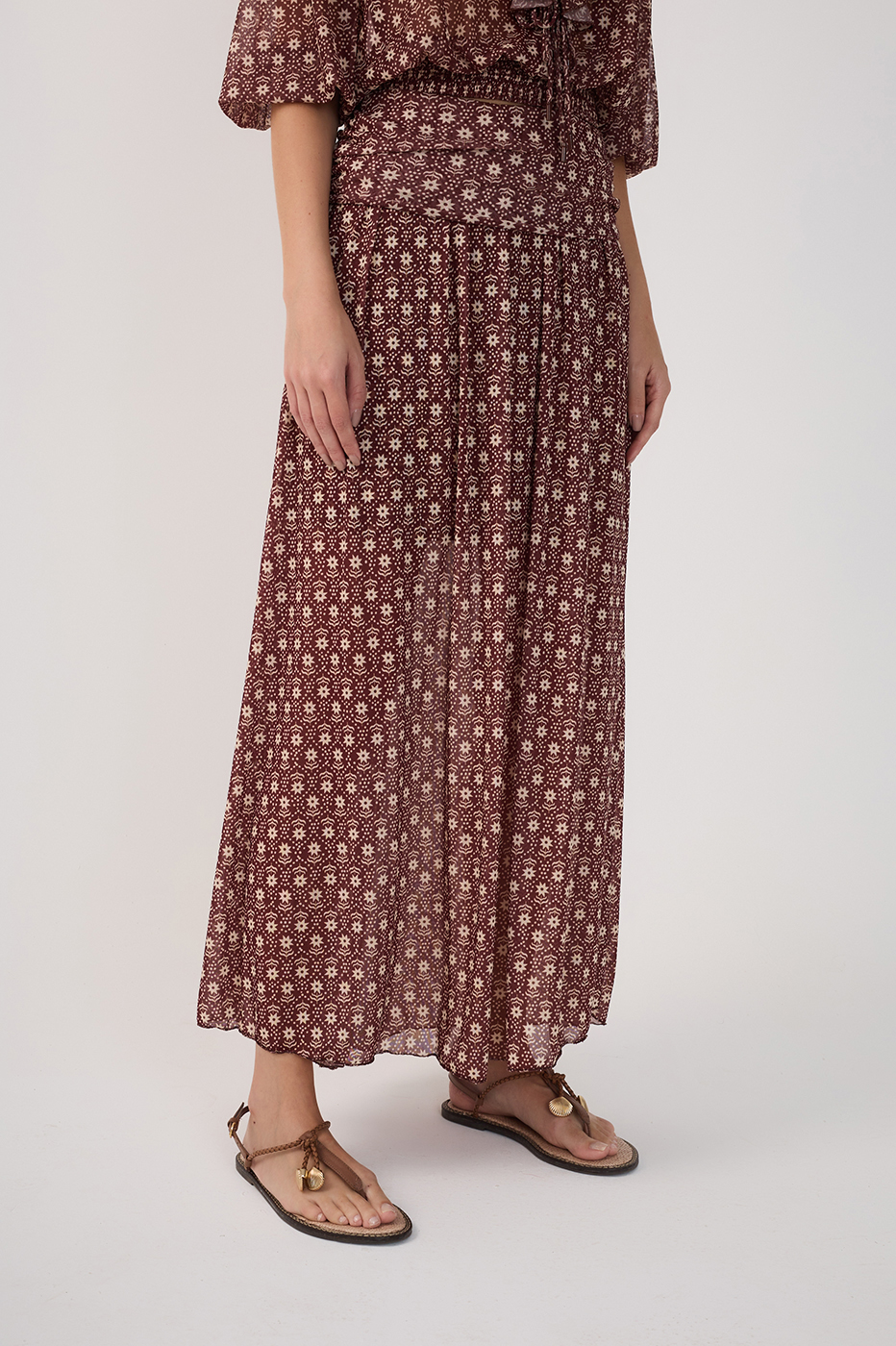 Tulle Essência Print Skirt