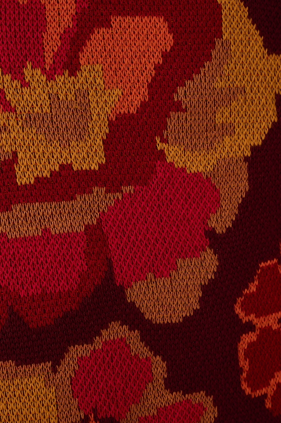 Garden Print Knit Mini Skirt