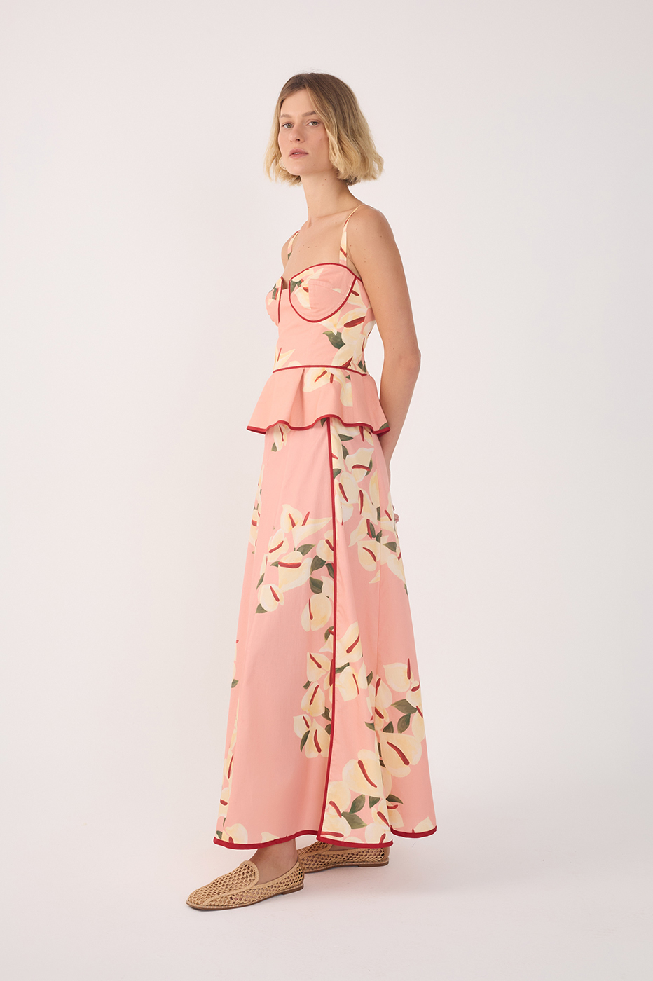 Antúrio Print Poplin Cropped Skirt_3