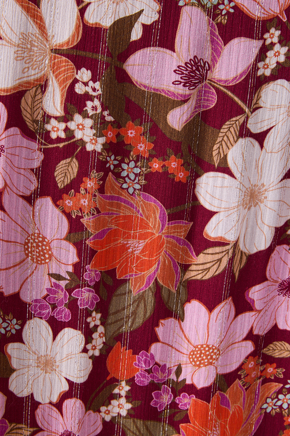 Brown Drawstring Ruffled Maxi Skirt_6