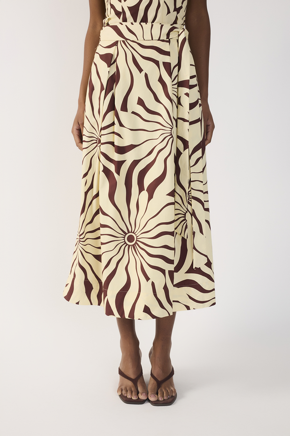 Alvorecer Print Cropped Cotton Skirt_5
