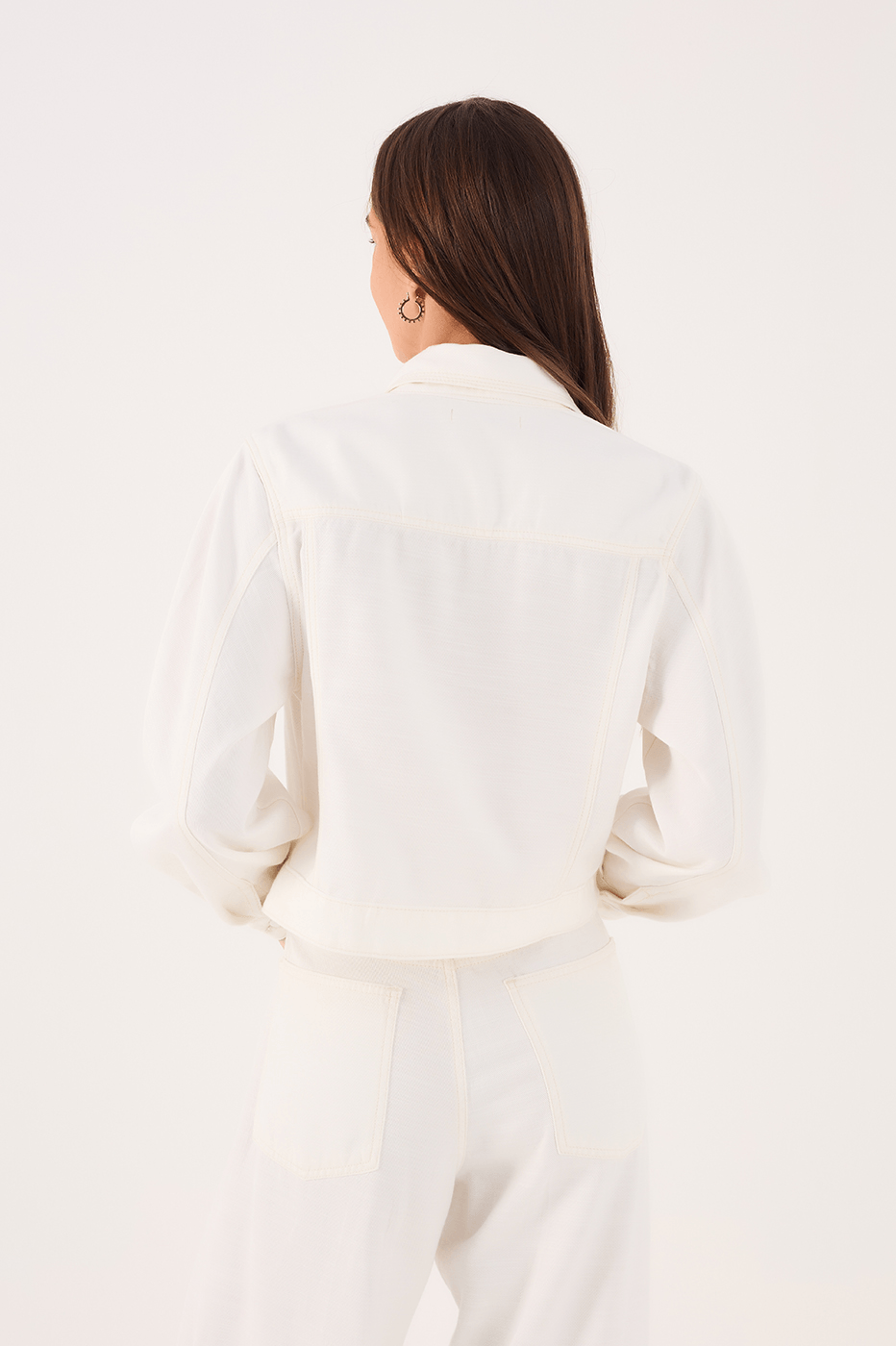 Linen Twill Cutout Jacket