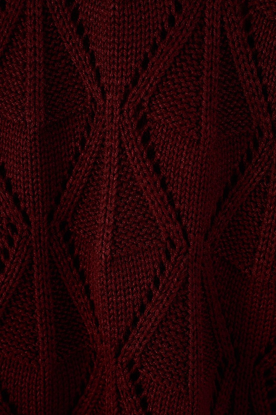 Wine Bossa Veleiro Open Tricot Cardigan_6