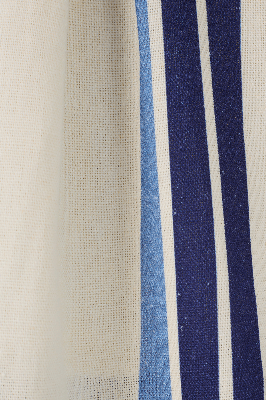 Blue Stripes Joa Lapel Button Linen Blazer_5