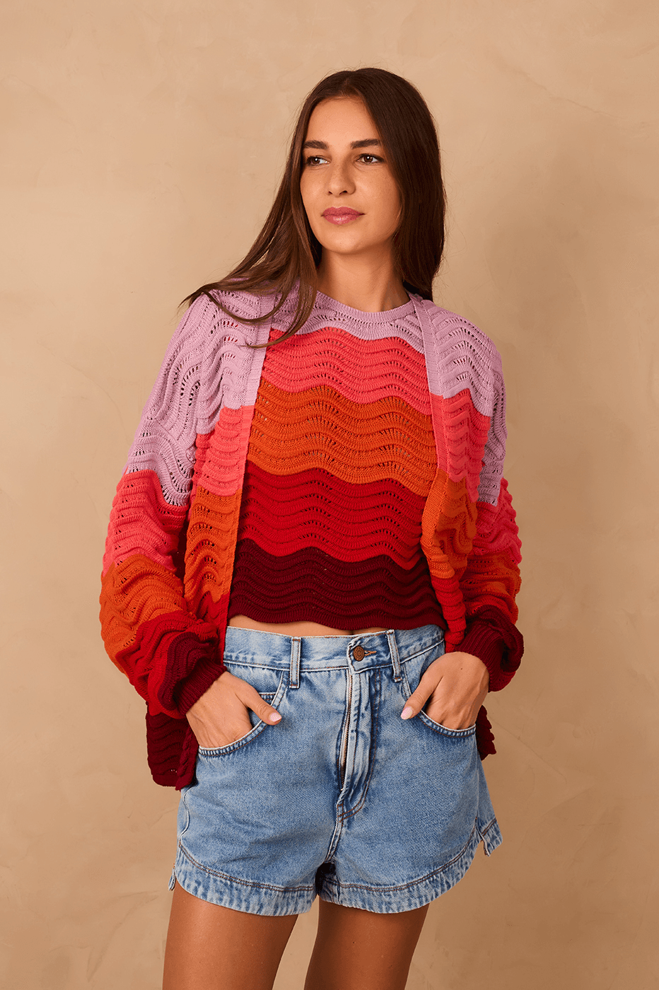 Multicolor Wa Tricot Cardigan_1