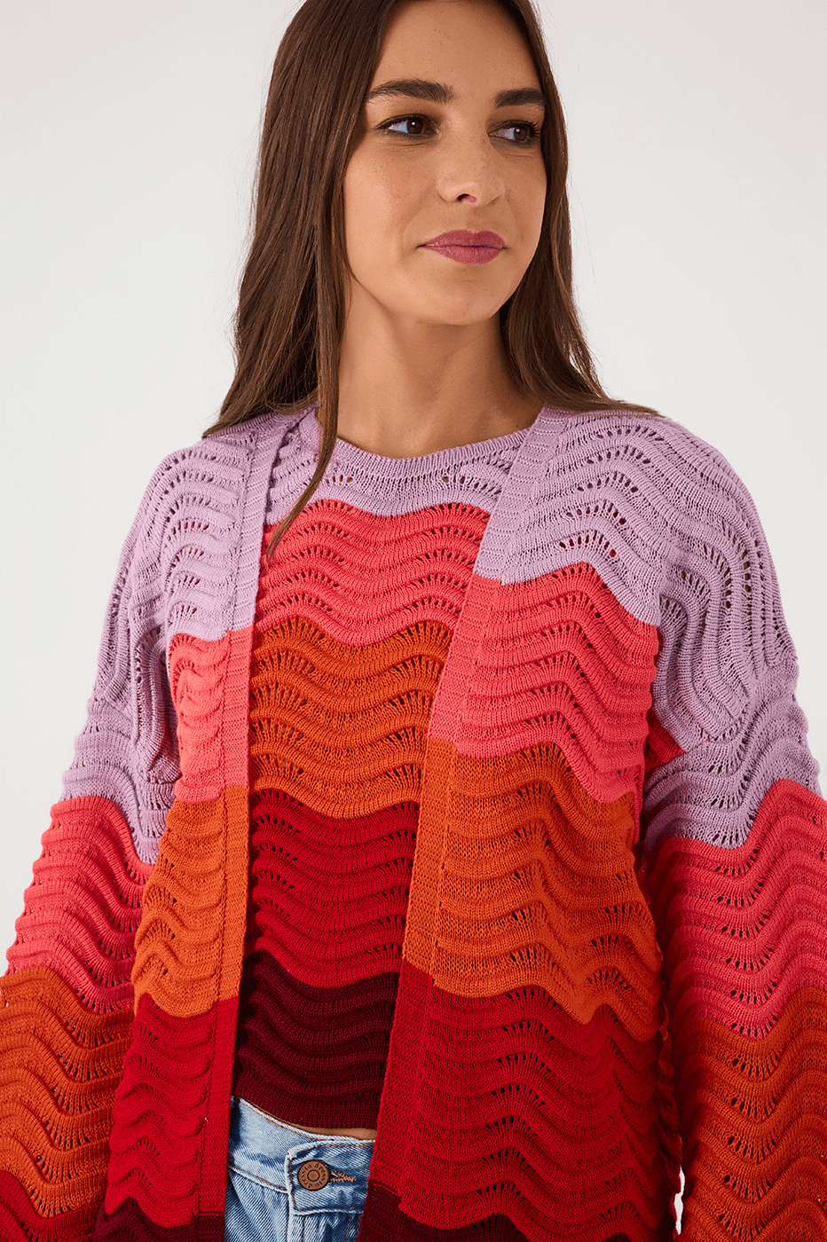 Multicolor Wa Tricot Cardigan_4