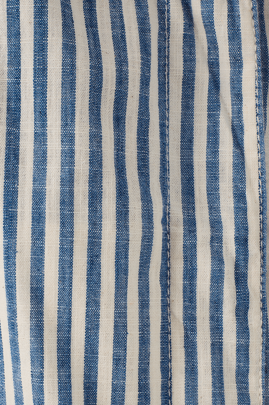 Blue Stripes High Neck Tailored Twill Jacket
