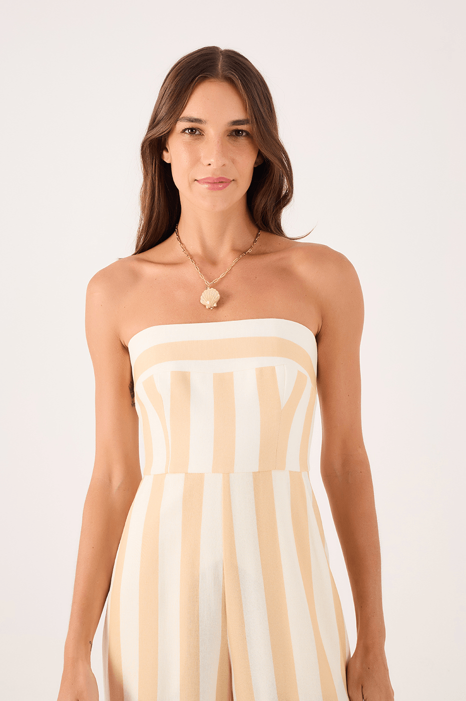 Horizonte Print Linen Jumpsuit