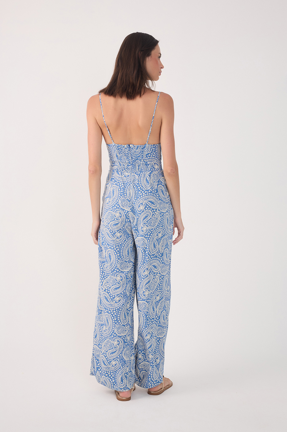 Céu Sereno Print Crepe Jumpsuit