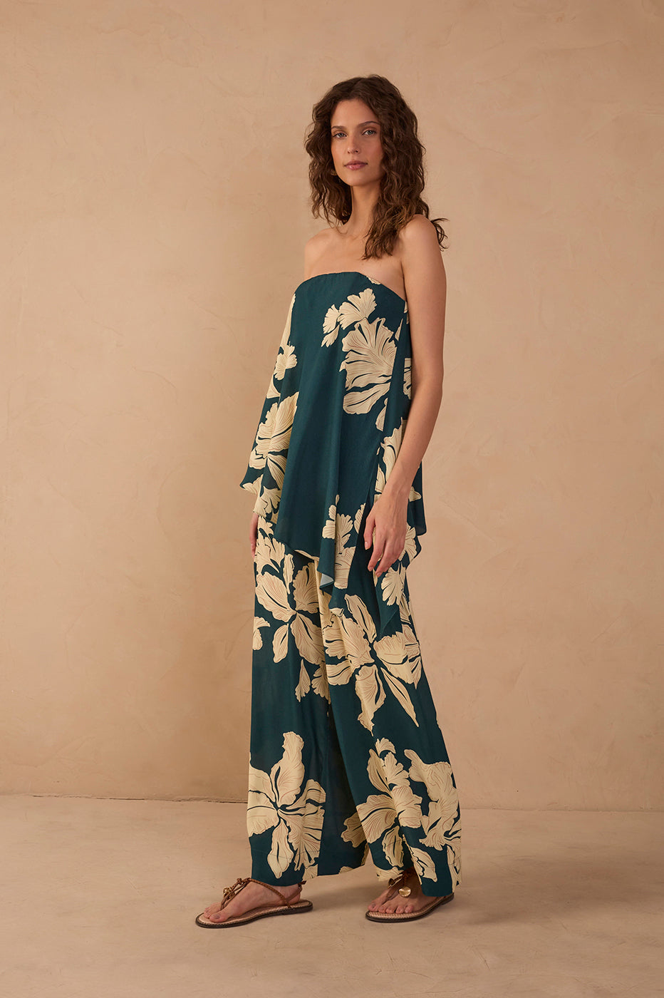 Green Pétala Strapless Jumpsuit_1