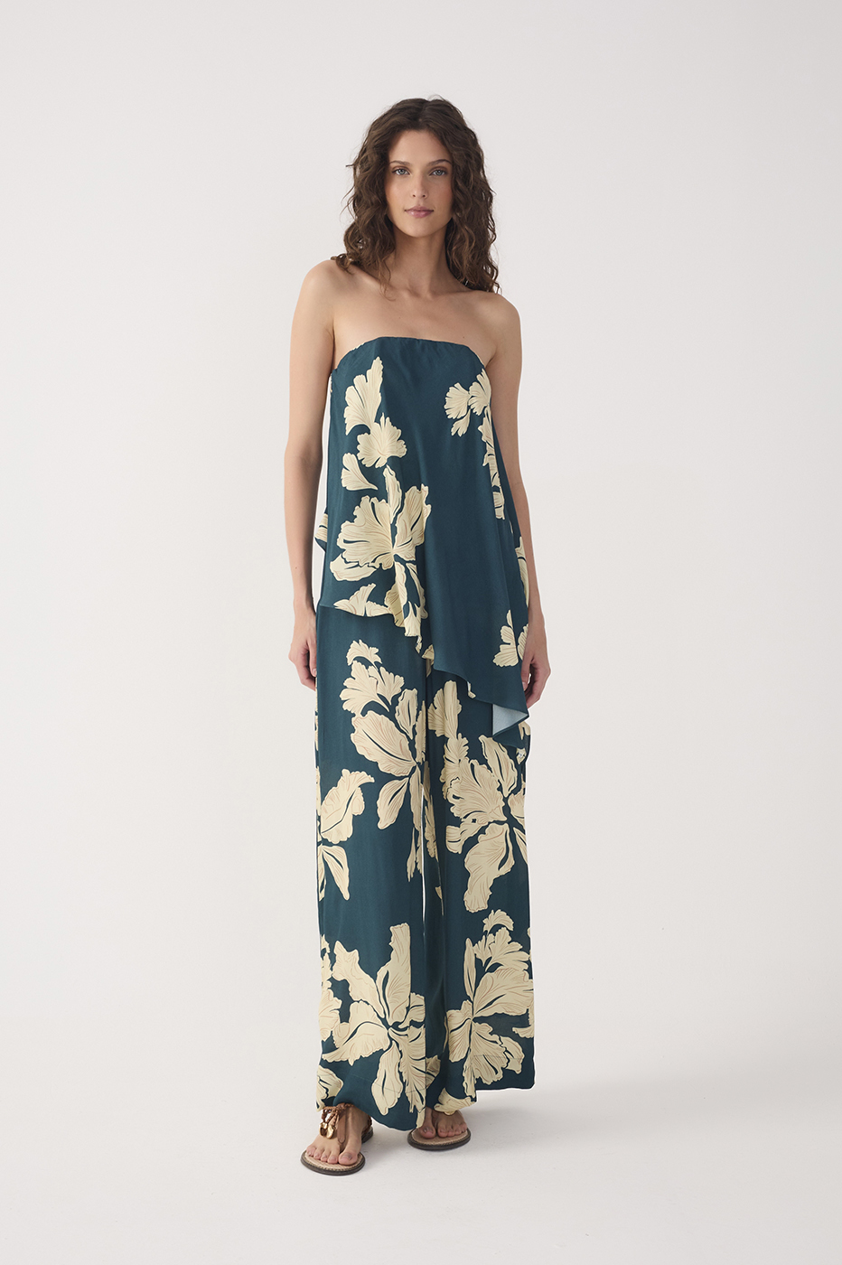 Green Pétala Strapless Jumpsuit_2