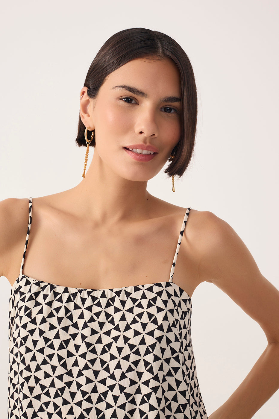 Off-White Vento Crepe Layered Romper_5
