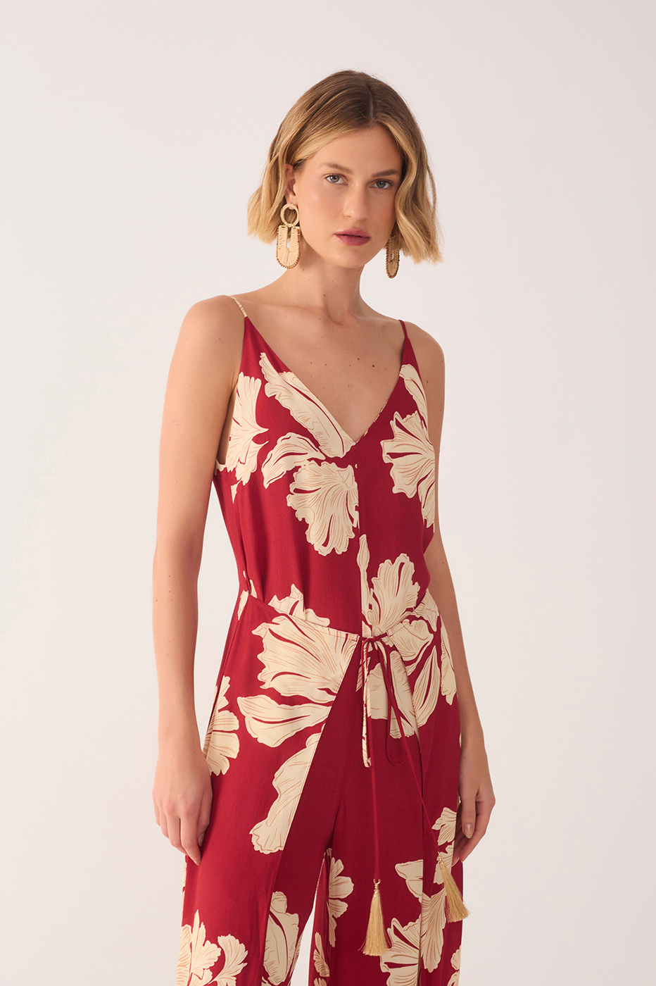 Petala Vermelha Print Jumpsuit